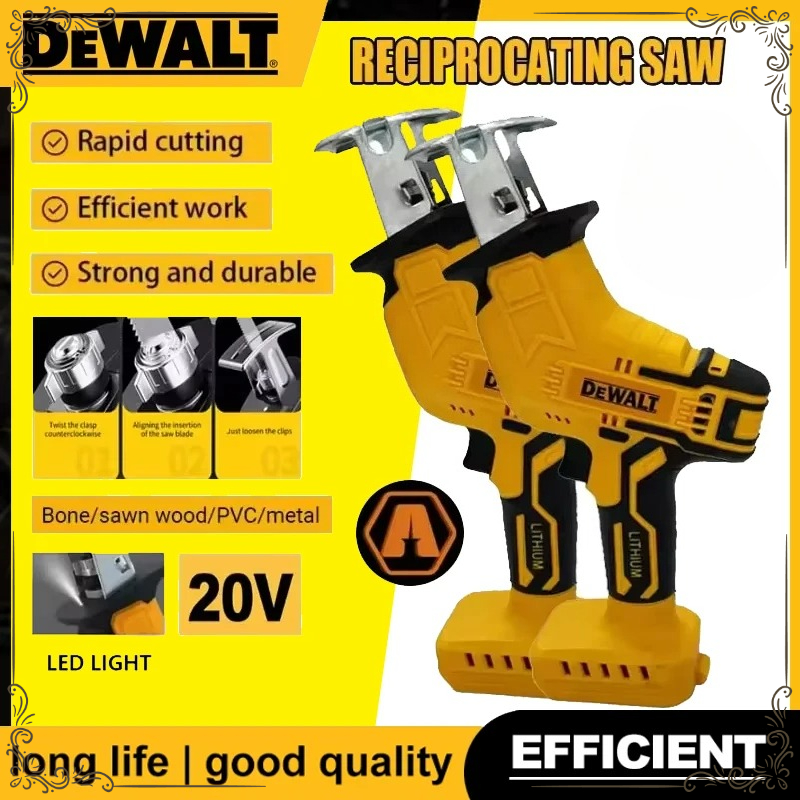 Metal Saw Reciprocating - Gergaji Bolak-balik Dewalt Tanpa Sikat 2800RPM