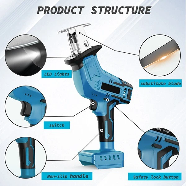 Gergaji Bolak-Balik Tanpa Kabe - Metal Saw Reciprocating ulasan dan harga