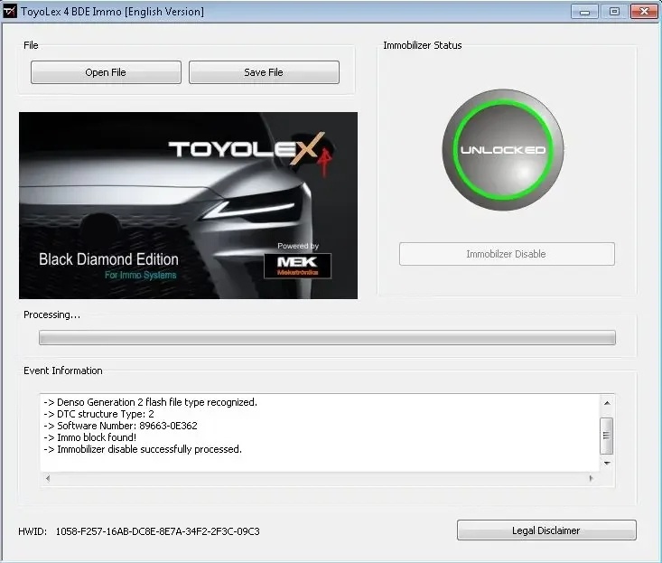 Perangkat Lunak Toyolex 4 IMMO - Auto Repair Shop Software ulasan dan harga